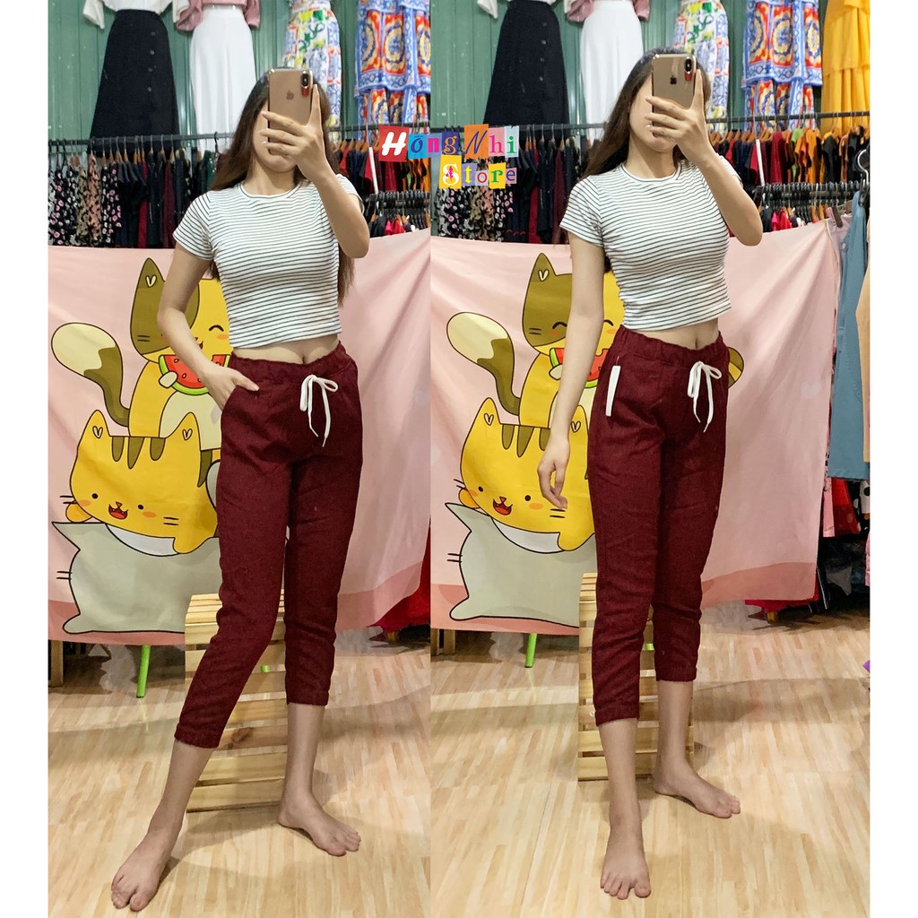QUẦN JOGGER VẢI LỬNG 9 TẤC BO LAI LƯNG THUN