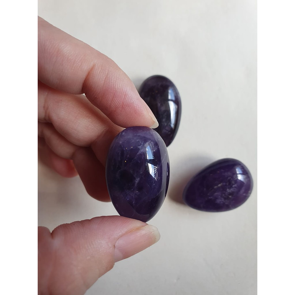 Đá tím amethyst drop hình giọt nước