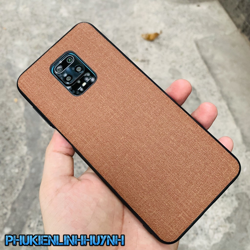 Redmi Note 9s, Note 9 Pro_Ốp lưng vân vải Jean chống bán vân tay