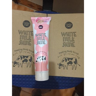 Combo 1 thùng 12 tuýp Tẩy da chết toàn thân white milk shine cathy doll 320ml Thái Lan