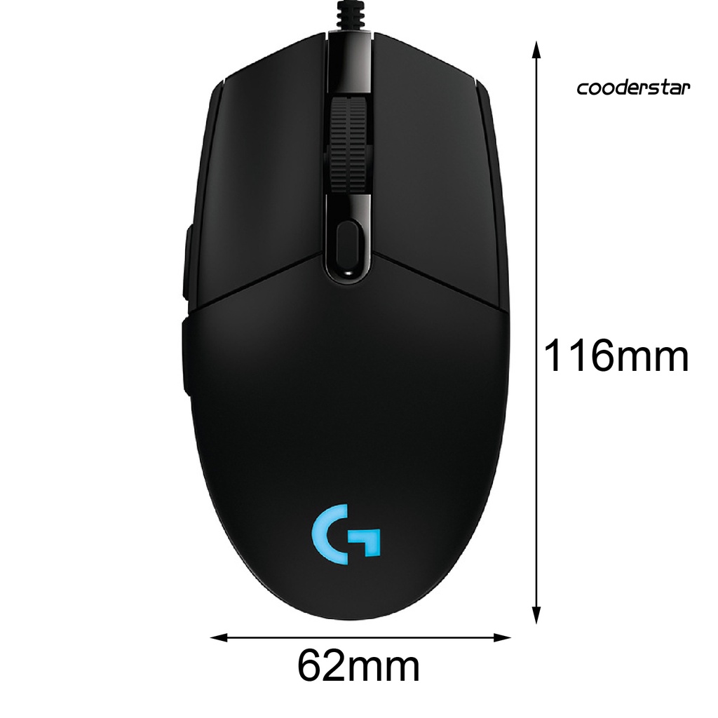 LOGITECH Chuột Quang Gaming Cood-Co Có Dây 6 Nút 6000dpi Cho Windows 7 / 8 / 10 / Vista / Xp