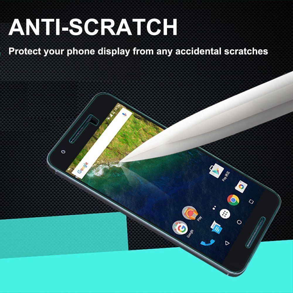 FOXTY-2Pcs Tempered Glass Screen Protector Film Guard For Google NEXUS /Pixel