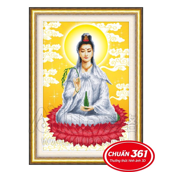 Tranh thêu Quan Âm ms 53367