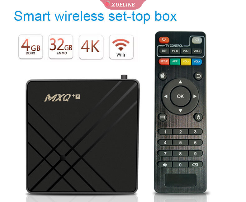 Đầu Tv Box Thông Minh Mx + S 4k Android 9.0 4gb Ram + 32gb Rom