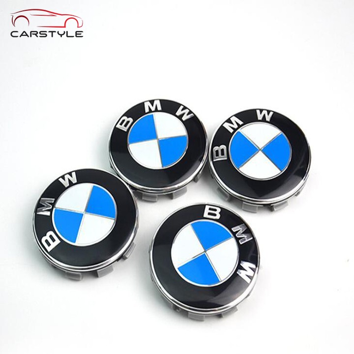 Logo chụp mâm, vành bánh xe ô tô BMW Đường kính 55mm và 68mm Logo Chụp Mâm Xe-Chụp Vành Xe-Ô Tô-Cao Cấp BMW: 65MM Và 55MM BMW3 X3 X4 X5 X6 BMW5