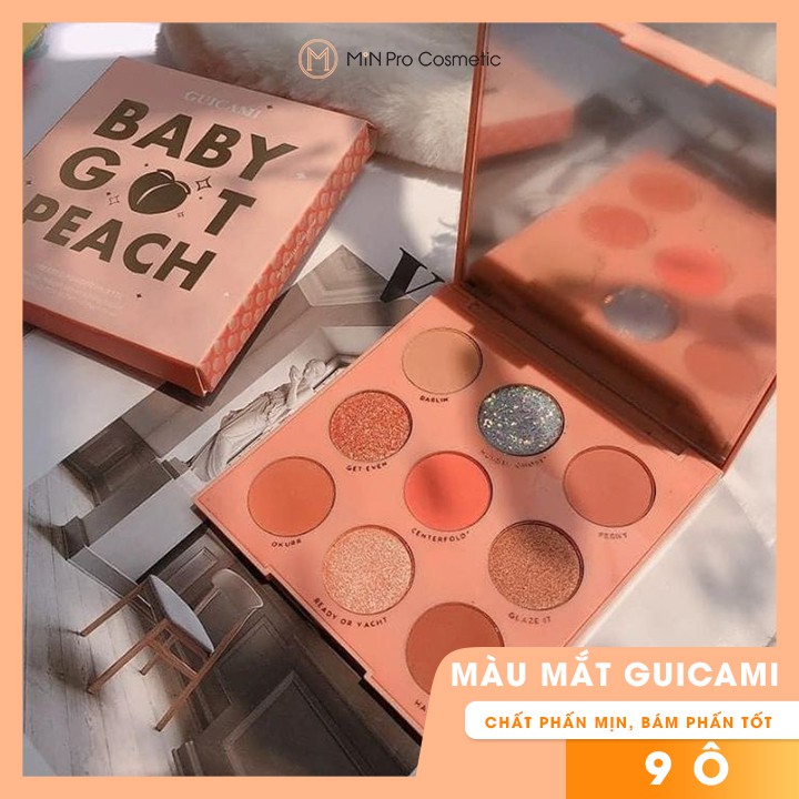 Bảng màu mắt Guicami Baby Got Peach 9 ô