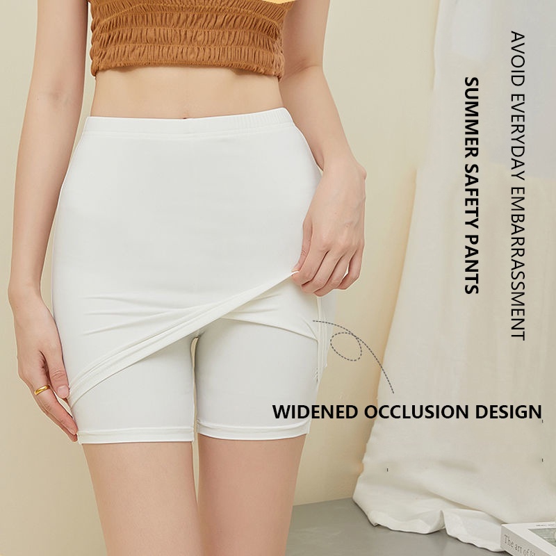 Quần Bảo Hộ Hai Lớp Lưng Cao Ôm Dáng Thời Trang Mùa Hè Cho Nữ