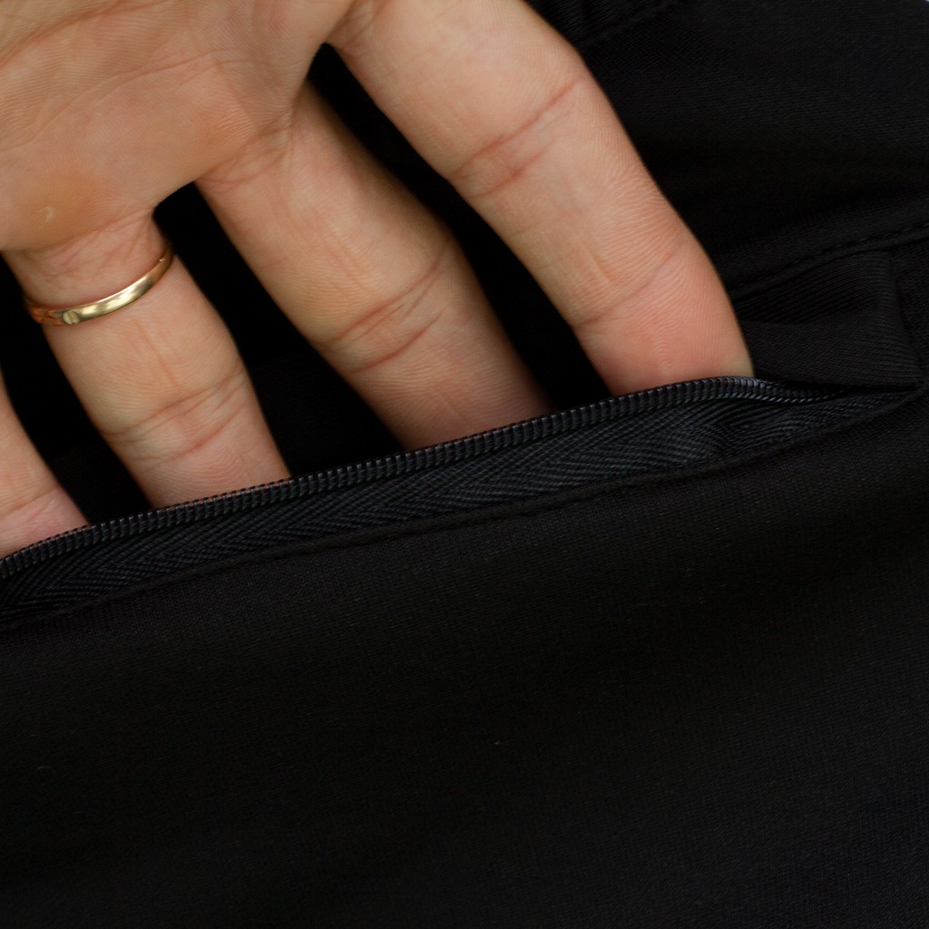 Quần Short Thể Thao Nam Lưng Thun,Túi Dây Kéo Da, Vải Co Giãn 4 Chiều