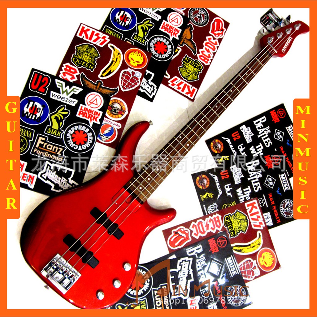 sticker guitar Dán trang trí đàn guitar đủ loại