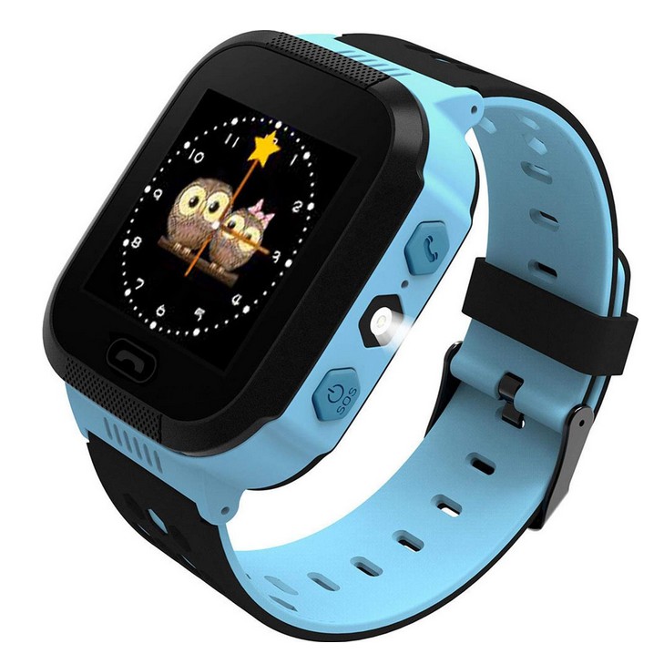 Đồng hồ thông minh trẻ em xanh - hồng Smart Watch Q528 Tracker màn hình cảm ứng có đèn pin