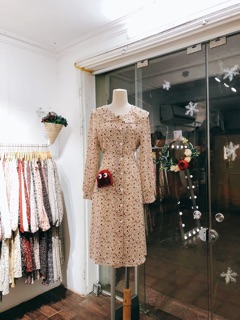 Đầm hoa hồng QC vintage 🌸