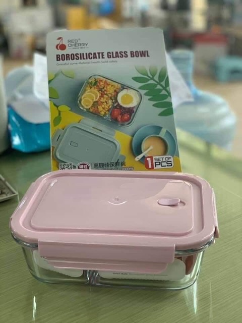 SẴN [3 ngăn- 2 ngăn 1000ml] Hộp cơm thủy tinh chia ngăn,hộp cơm văn phòng đựng thức ăn cao cấp | BigBuy360 - bigbuy360.vn
