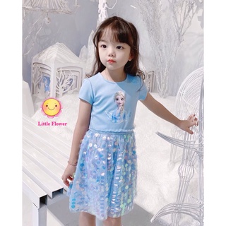Váy Elsa đính kim sa lấp lánh