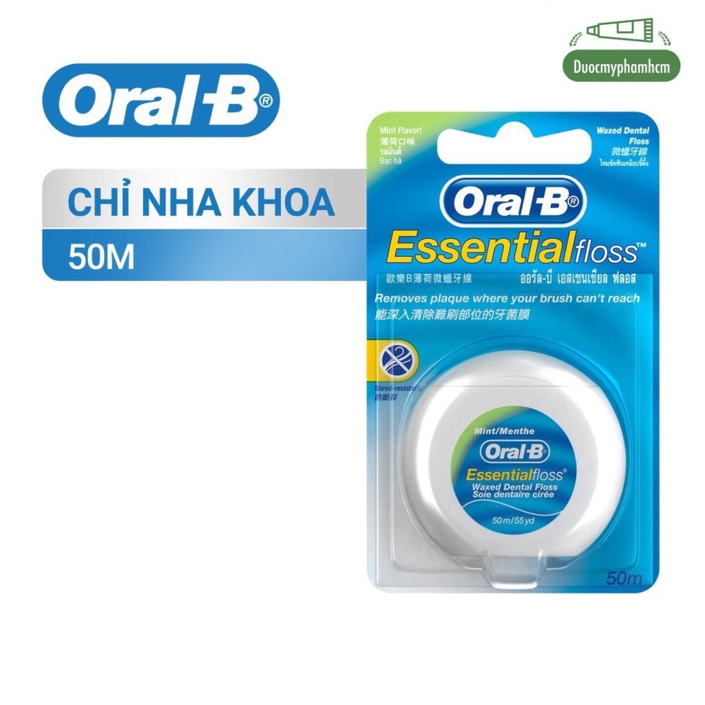 Chỉ Nha Khoa Cao Cấp Nhập UK Oral-B Essential Floss 50m