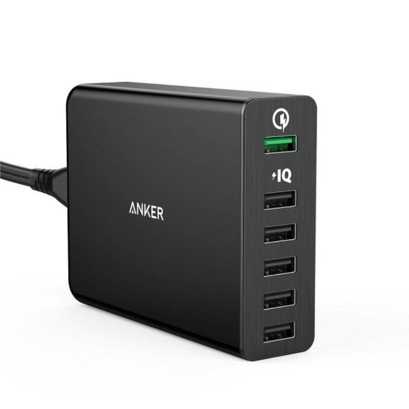 SẠC ANKER A2062111 6 CỔNG 60W/QUICK CHARGE 2.0/POWERPORT+ [Chính Hãng]