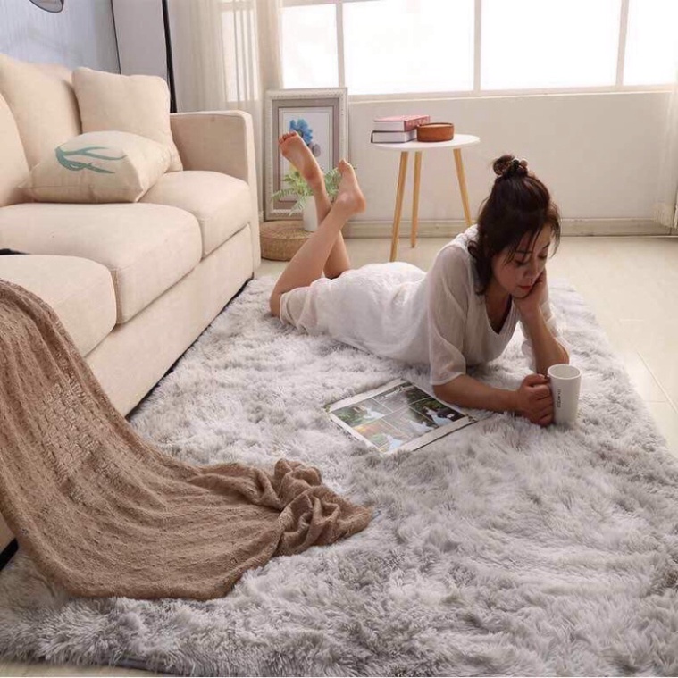 (kho giá sỉ)Thảm Lông Loang Trải Sàn Lông Dày Hàng Đẹp 2022 Kích Thước 1m6 x 2m