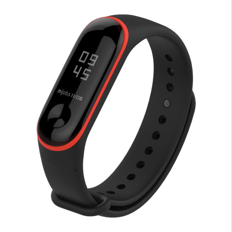 Dây đeo thay thế cho Xiaomi Miband 3 và 4 /5 viền mầu ( MB02 )