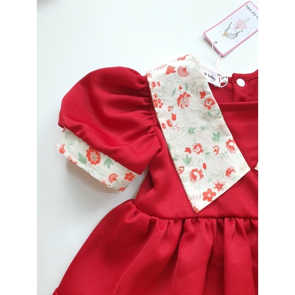 Váy cho bé gái - Váy đỏ cho bé nổi bật, dễ thương