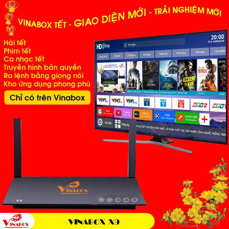 Android TV VinaBox X9 Plus - Ram 2GB Android 6.0 BH 12 THÁNG 1 ĐỔI 1