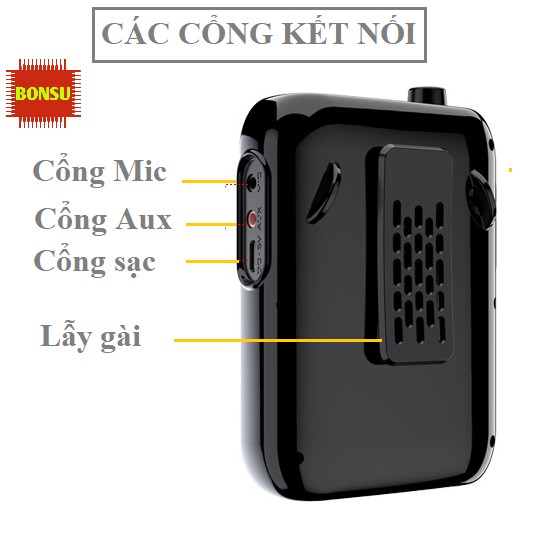 Loa trợ giảng không dây Aporo T30, máy trợ giảng có bluetooth