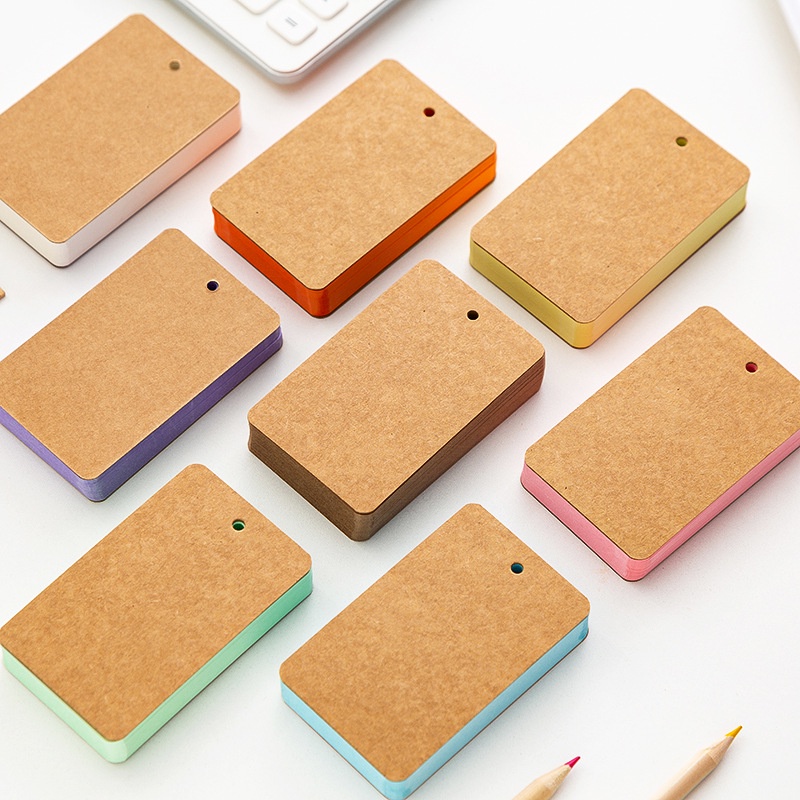 Sổ Ghi Chú Mini Bằng Giấy Kraft Màu Trơn DIY