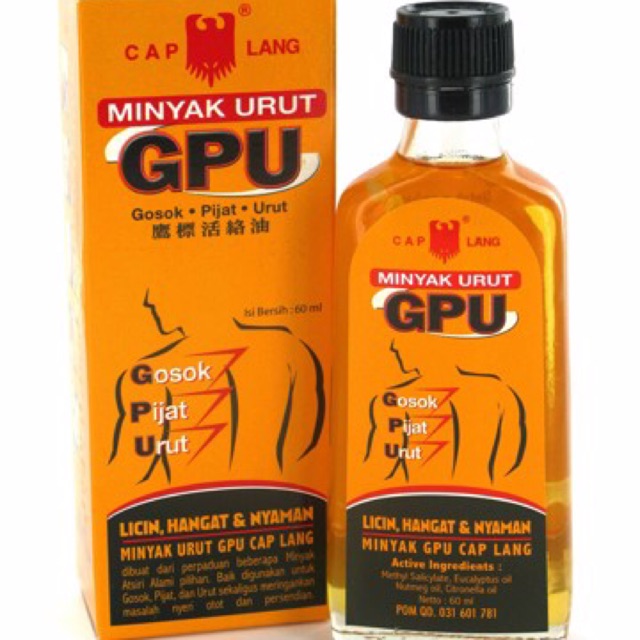 Dầu xoa bóp tinh chất gừng Indonesia