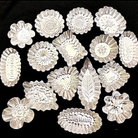 Bộ 10 khuôn nhôm làm bánh bò, bánh da lợn, bánh tart, rau câu nhiều mẫu
