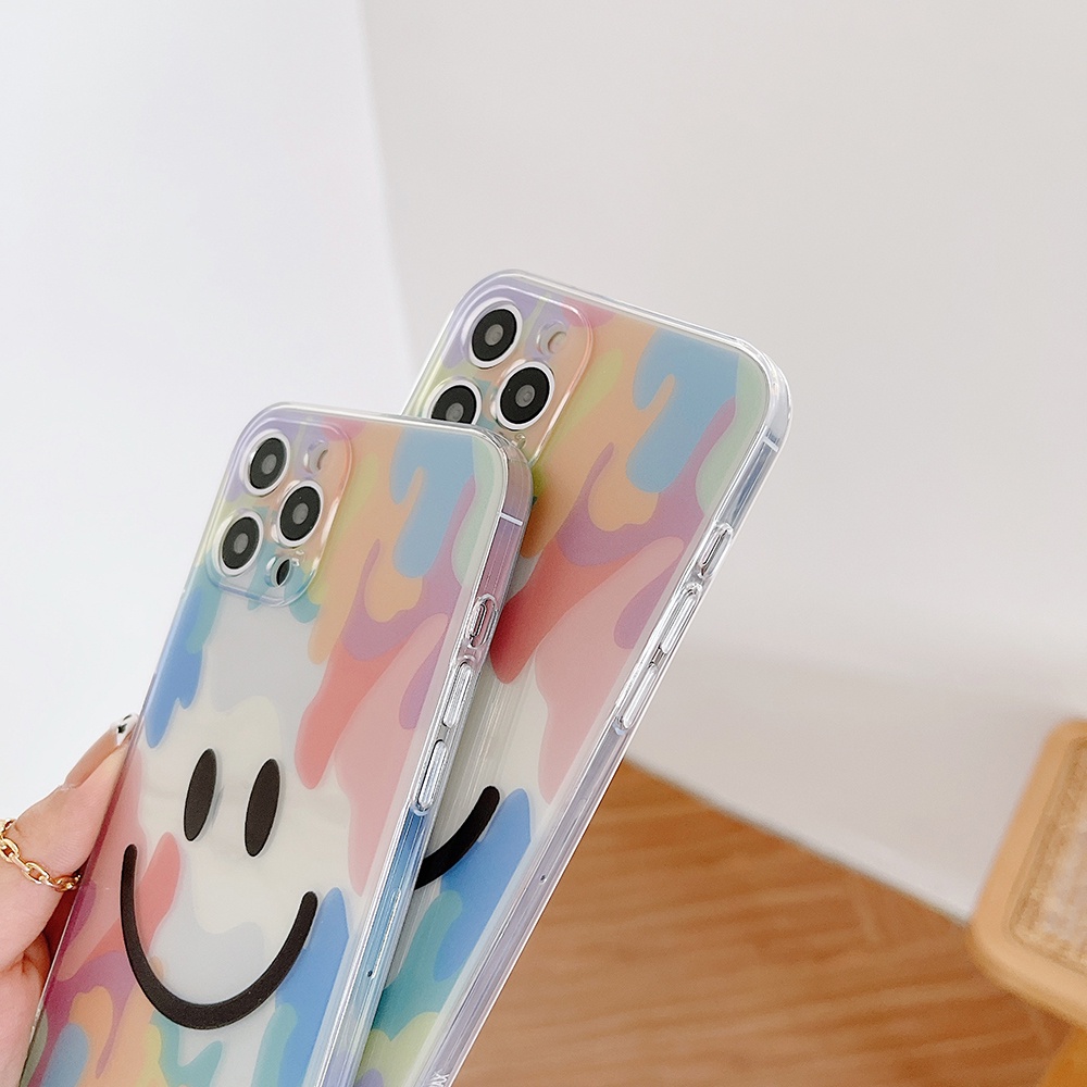 Ốp Điện Thoại TPU Mềm Họa Tiết Graffiti/Mặt Cười/Gằn Ri Thời Trang Cho iPhone 11 iPhone12 13 Pro Max 13mini Xr 7 8 Plus
