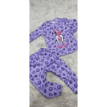 Bộ tay dài quần dài thun lạnh cho bé size nhí