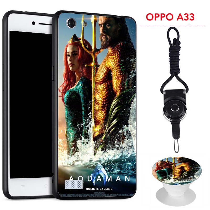 Ốp Lưng Silicon Mềm Có Dây Đeo In Họa Tiết Độc Đáo Cho Oppo A33 / Neo 7