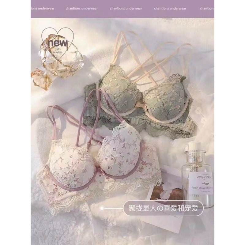 [Hot Hè] Bộ Đồ Lót Ren Cao Cấp (Kèm Đệm Lót Rời) Dành Cho Ngực To,Ngực Vừa | BigBuy360 - bigbuy360.vn