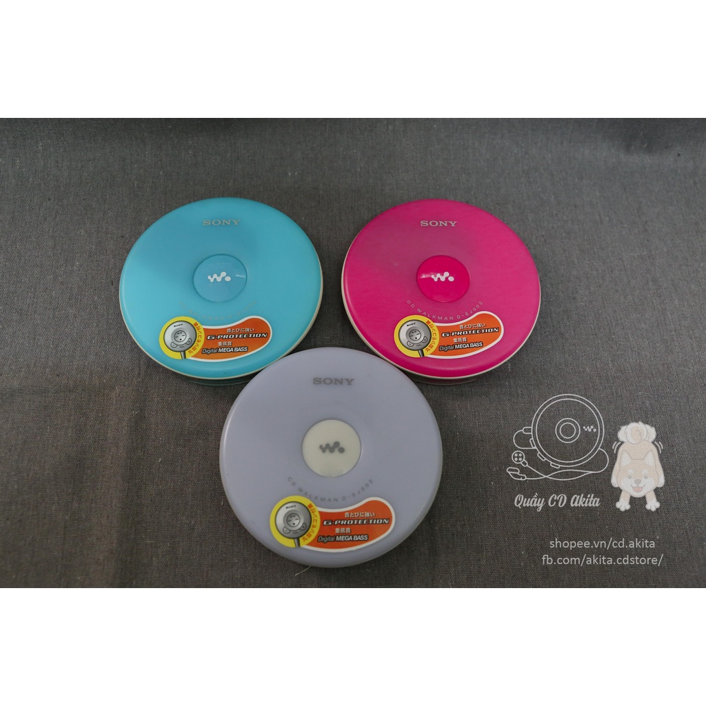 Máy nghe đĩa CD Sony Walkman D-EJ002 màu xanh