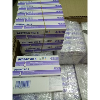 (Sỉ) BENZAC AC 5% 15g - kem ngừa và giảm mụn trứng cá, giảm viêm chứa Benzoyl Peroxide