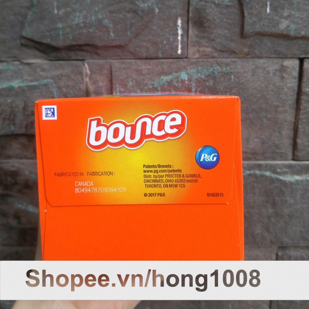 [dts]  GIẤY THƠM BOUNCE 160 TỜ dòng Mới- Giúp thơm áo xống 64