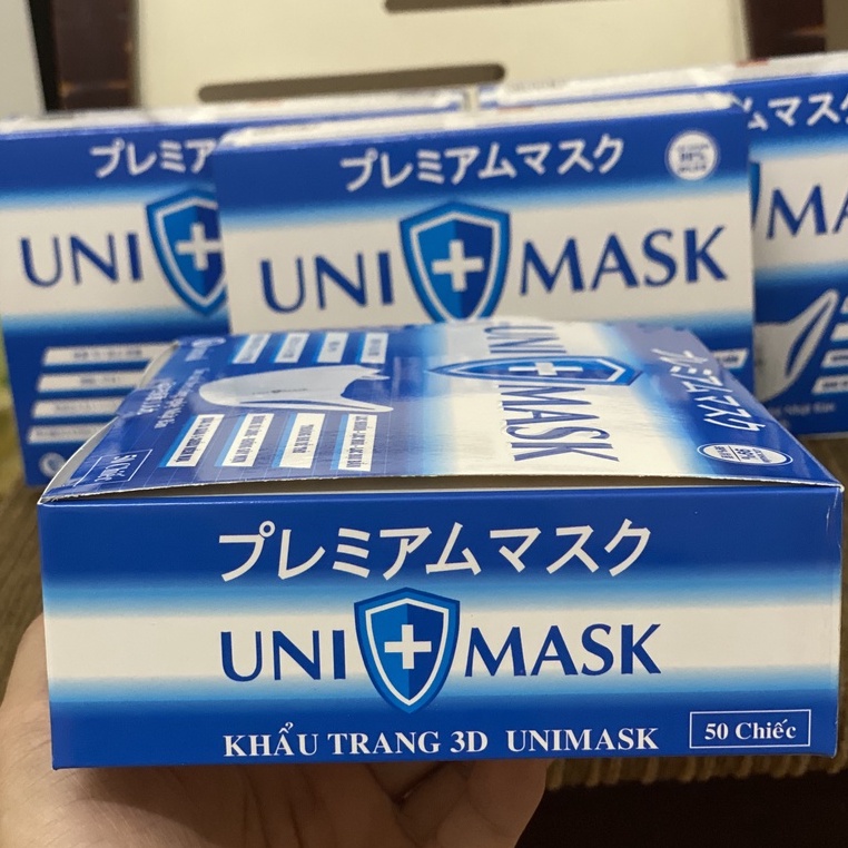 Khẩu trang 3D UNIMASK chính hãng chống bụi mịn,kháng khuẩn cao