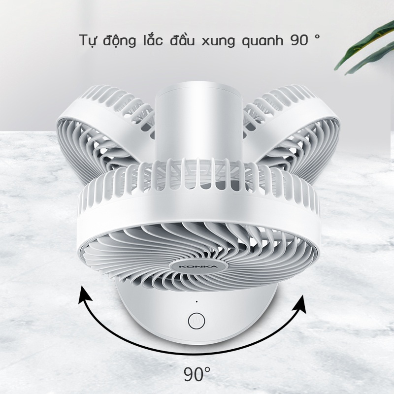 Quạt nhỏ để bàn USB di động có thể sạc lại điện gió lớn ký túc xá sinh viên mini siêu yên tĩnh văn phòng mùa hè lắc đầu