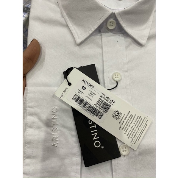 Sale áo sơmi trắng dài tay Arstino 795k👉còn 390k