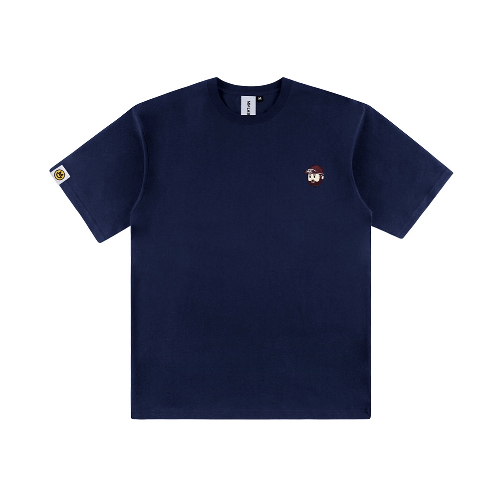 Áo Thun Cotton Tay Ngắn Cổ Tròn In logo MMLABCREW MR.MAI Phong Cách Đường Phố Cho Nam