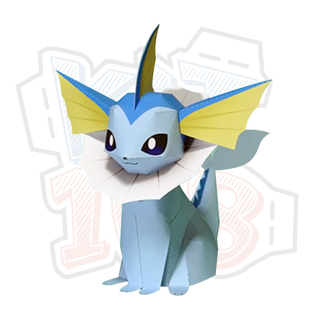 Mô hình giấy Pokemon Vaporeon ver 2