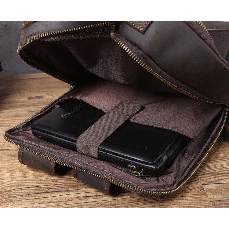 Balo Da Bò Đựng LapTop Thời Trang HBLDB31