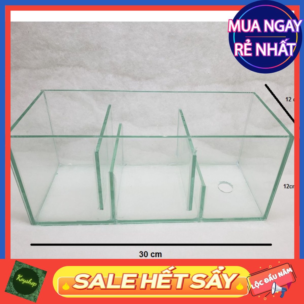 Lọc tràn COMBO 3 ngăn chứa vật liệu lọc cho hồ cá cảnh - Sẵn hàng, Giá Tốt.