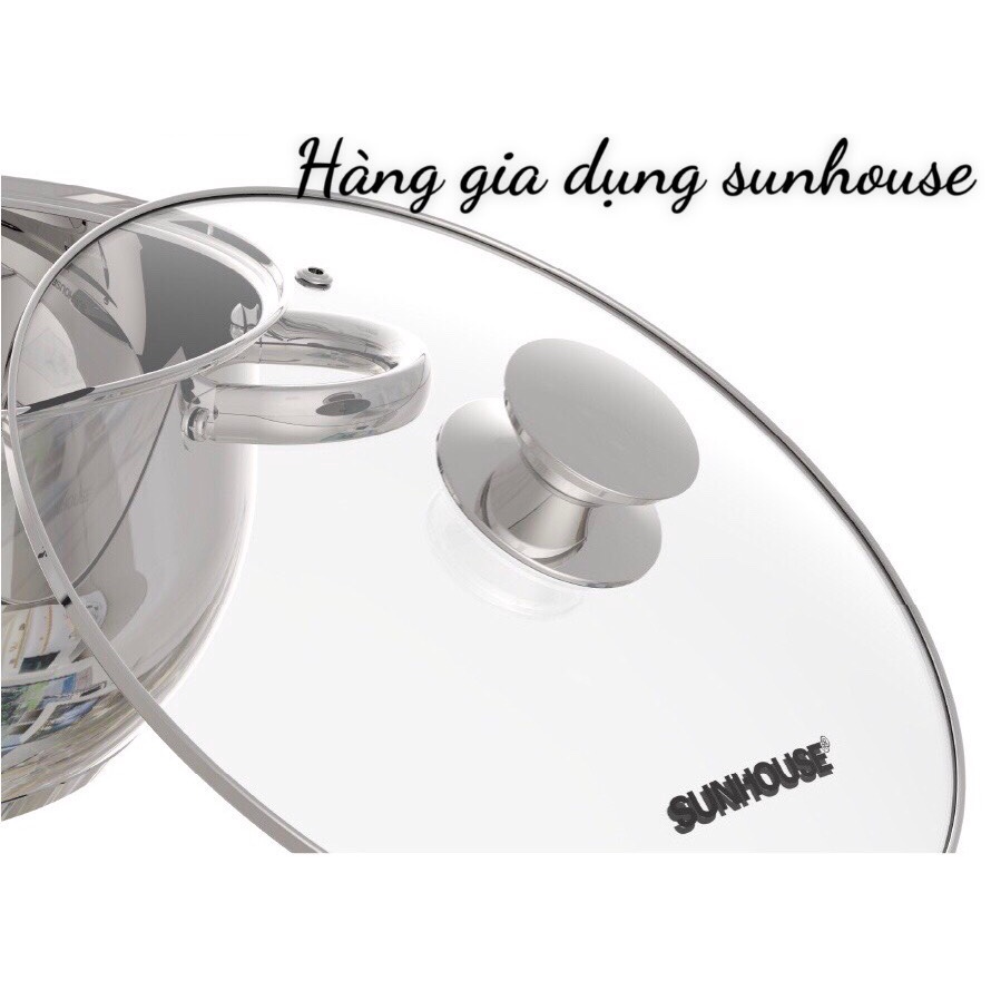 NẮP VUNG KÍNH NÚM INOX KHÔNG BẮT NHIỆT (đủ bộ)