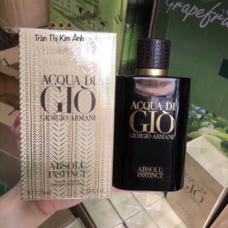 NƯỚC HOA NAM ACQUA DI GIÒ ABSOLU INSTINCT CỦA HÃNG GIORGIO ARMANI 2019