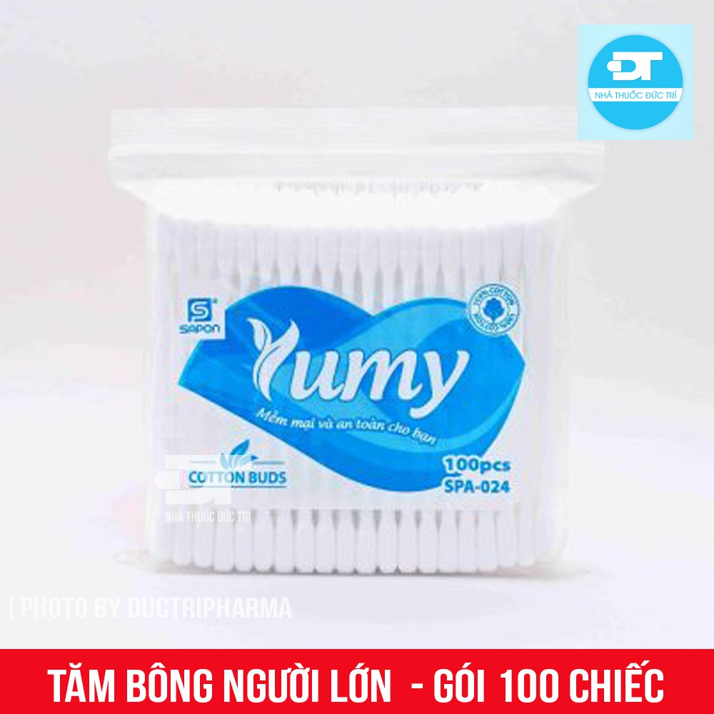 Tăm bông Yumy người lớn (Gói 100 que)