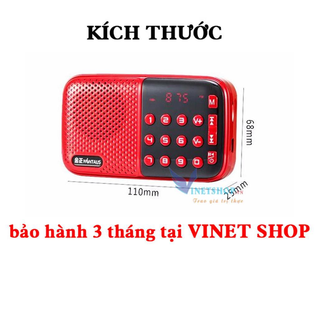 ĐÀI RADIO FM NGHE NHẠC QUA USB VÀ THẺ NHỚ AINGE /NONTAUS V8 -DC2094