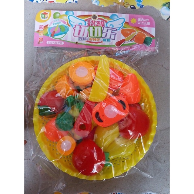 Đồ chơi cắt hoa quả cho bé, bộ đồ chơi cắt hoa quả bằng nhựa
