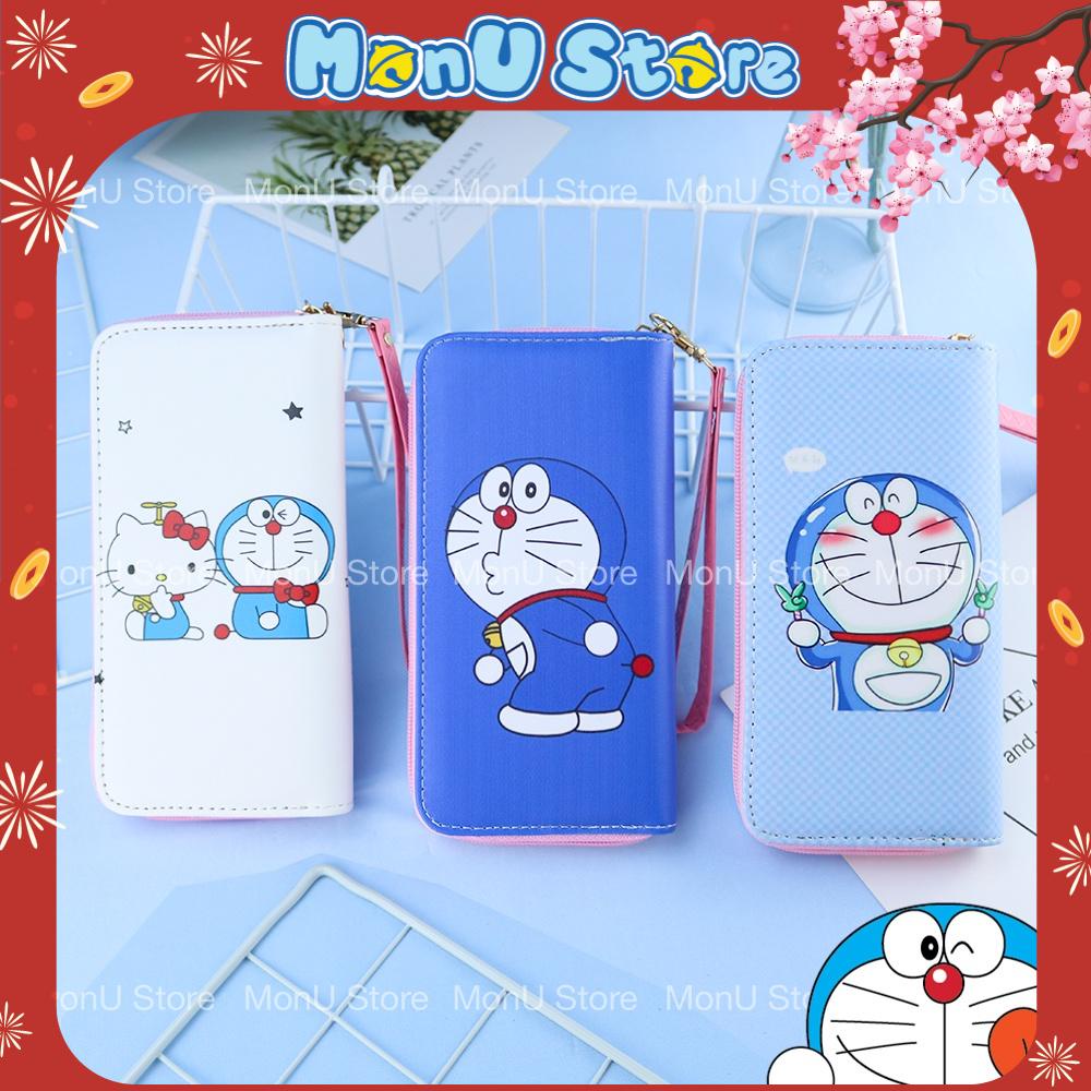 Bóp ví dài có dây xách hình DORAEMON DOREMON dễ thương cute MON0060