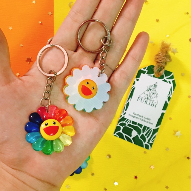 MÓC KHOÁ HOA KAIKAIKIKI 35MM ẢNH THẬT