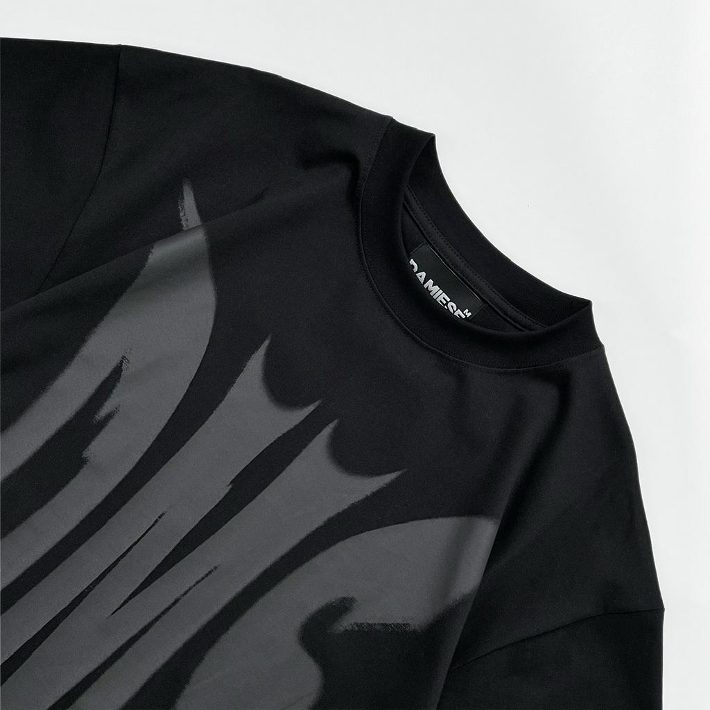 Áo Thun Form Rộng MONOCHROME BLVCK/WHITE - Damiese Cotton 100%