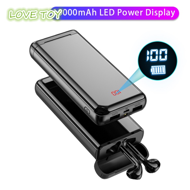 Tai Nghe Bluetooth Nkodok KM-K100 Kèm Hộp Sạc Dự Phòng 10000mAh